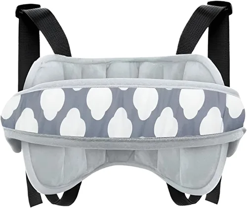 Miniatura 7 de Soporte para la cabeza del asiento del coche, tira de soporte para la cabeza con alivio del cuello transpirable ajustable para bebé, cómoda banda