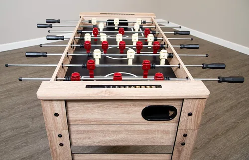 Miniatura 15 de Hathaway Madison - Mesa multijuego 6 en 1 de 54 pulgadas, ideal para salas de juegos familiares, incluye billar, futbolín, hockey deslizante, tenis
