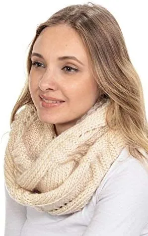 Miniatura 2 de Basico Bufanda Infinity Bufanda de punto de ganchillo de invierno en talla única