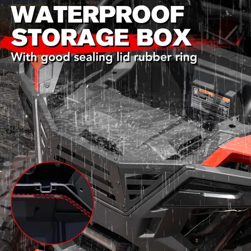 Miniatura 3 de A & UTV PRO Caja de Carga Trasera de 42 QT para 2020-2026 Polaris RZR PRO XP/RZR PRO XP 4/2022-2024 RZR Turbo R Accesorios, Contenedor