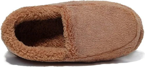 Miniatura 5 de NewDenBer Pantuflas acogedoras de espuma viscoelástica para hombre, suaves y mullidas, con forro polar, para interiores