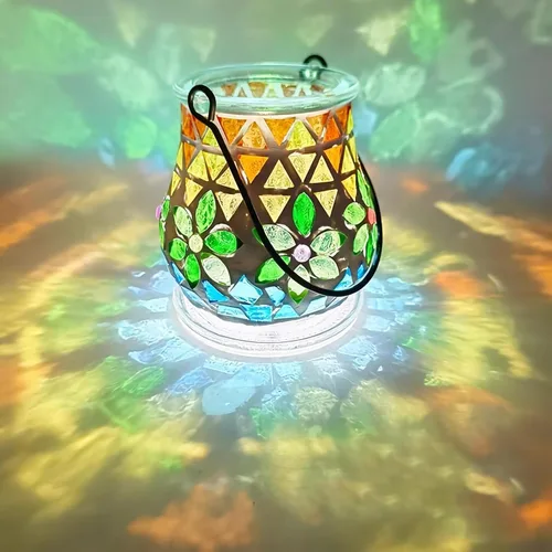 Miniatura 5 de Azulejos de mosaico de pétalos de 3.53 oz, azulejos de mosaico de vidrio de alta transparencia, pantalla hecha a mano para bricolaje, obras de arte