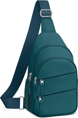 Miniatura 22 de Tuwubi Bolsos cruzados para mujer, bolsa para hombres, mochila pequeña de senderismo antirrobo, ligera para viajes al aire libre (M, beige)