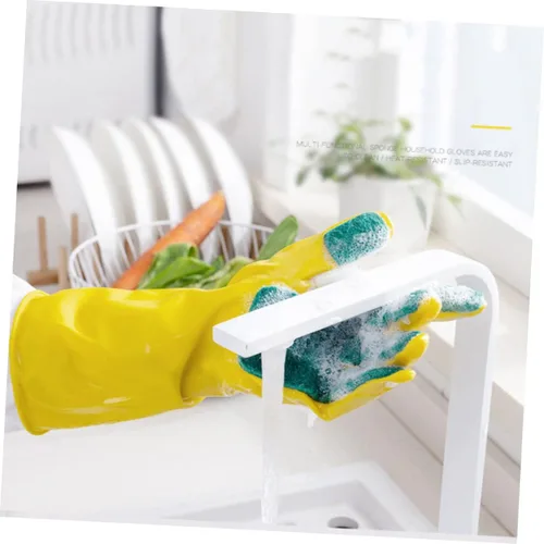 Miniatura 5 de 1 par de guantes de limpieza de The Mitten Guauntlets para limpieza de platos reutilizables