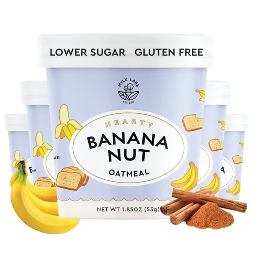 Miniatura 11 de Mylk Labs - Avena instantánea – Fresa vainilla – Sin nueces, sin gluten, alto en fibra, alto contenido de proteínas, bajo en azúcar – 6