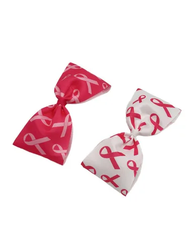 Miniatura 9 de Pinzas para el cabello con cinta de concientización rosa para el cáncer de mama, lazo rosa BCA02 (C1)