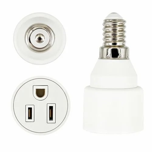 Miniatura 10 de 6 unids por paquete E14 LED bombilla portalámparas retenedor anillos y adaptador de repuesto Candelabro Candelabro lámpara zócalo