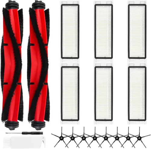 Miniatura 9 de VIEWALL Q7M5 - Kit de accesorios de repuesto para aspiradora robot Roborock Q7 M5/M5+, Q7 L5/L5+ Plus, 1 cepillo principal, 4 filtros HEPA, 4