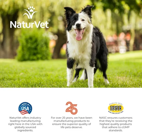 Miniatura 9 de NaturVet VitaPet Vitaminas diarias para perros con ayuda respiratoria – Incluye espectro completo de vitaminas, minerales, ácidos grasos omega-6