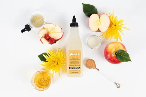 Miniatura 7 de SAUCE BEAUTY Honey Chia - Máscara de rizo suavizante, crema rizadora de crema brulee y sidra de manzana espumosa tratamiento clarificante del cuero