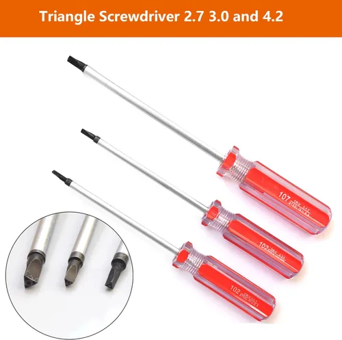 Miniatura 7 de Juego de destornilladores triangulares SKZIRI 7 tamaños 1.4mm 1.4mm 1.8mm 2.0mm 2.3mm 2.7mm 3.0mm 4.2mm, kit de herramientas de destornillador