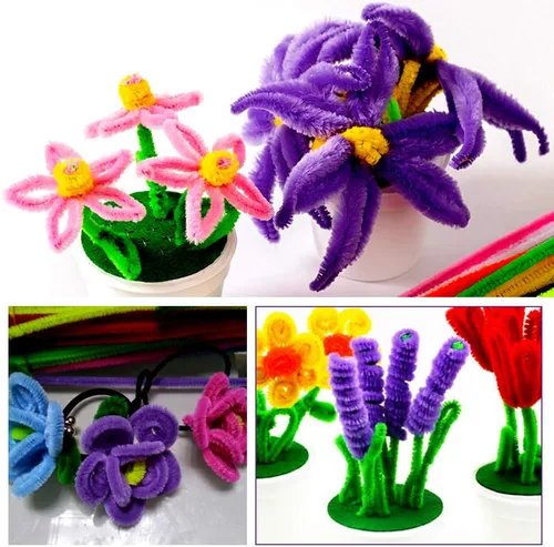 Miniatura 7 de 100 Piezas Limpiapipas Morados, Limpiapipas para Manualidades DIY Artes y Artesanías Decoraciones, Tallos de Chenilla (Morado)