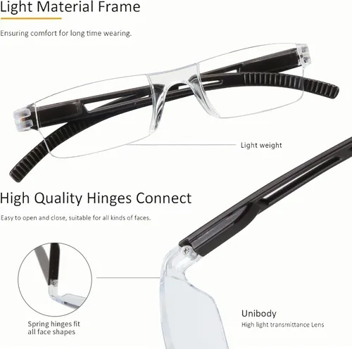 Miniatura 2 de Paquete de 8 anteojos de lectura, lentes de lectura con bloqueo de luz azul para computadora para mujeres y hombres, antideslumbrantes y ligeros, 2