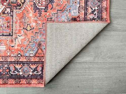 Miniatura 118 de GLN Rugs Traditional Collection - Alfombra de felpilla lavable a máquina, tradicional lavable, antideslizante, alfombra de felpilla de pelo corto
