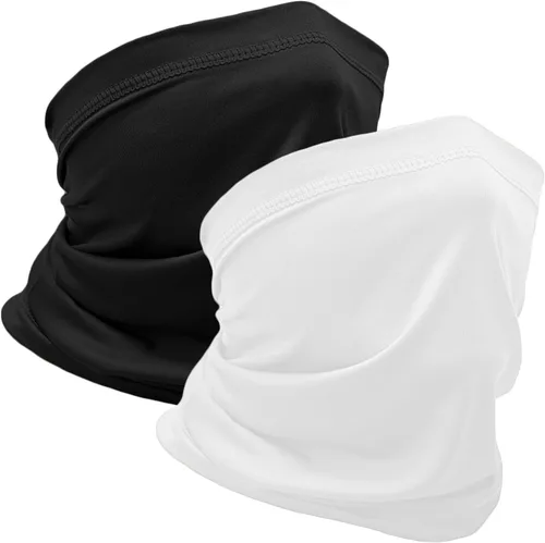 Miniatura 13 de WOXVM 2 paquetes de polaina para el cuello, bufanda, bufanda de Gator para enfriar el sol, pasamontañas, bandana, protección UV, para hombres