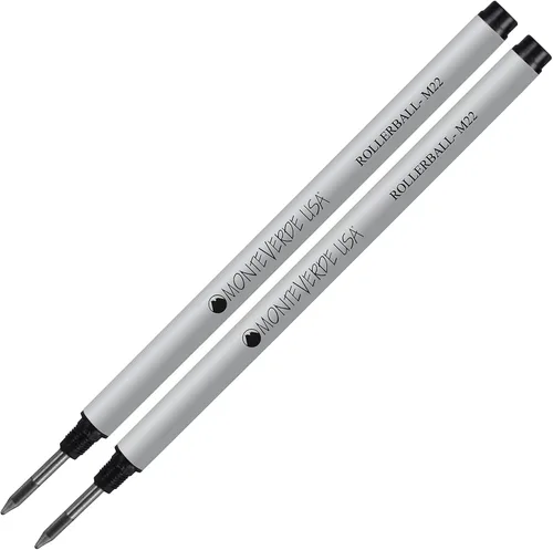 Lanier - Paquete combinado de 2 unidades – Monteverde® Rollerball M22 Recambio de tinta compatible con la mayoría de bolígrafos estilo Montblanc® –