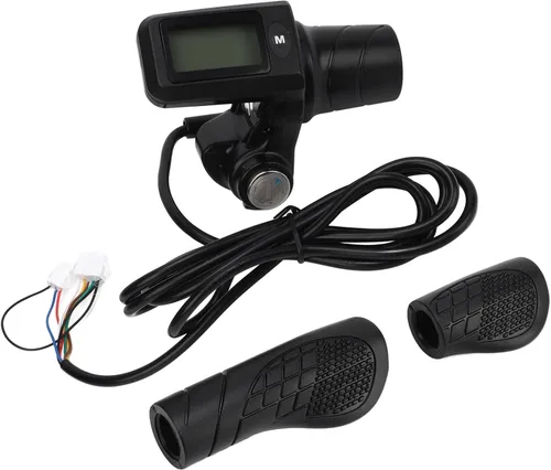 Miniatura 4 de Empuñadura de acelerador de scooter eléctrico, pantalla LCD, acelerador de media torsión para viajeros E Scooter Grip compatible con manillares