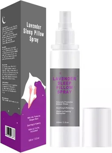 Miniatura 2 de Aerosol para dormir lavanda de 3.4 fl oz – Niebla de almohada de descanso profundo para cama, ropa de cama y cortinas – Fragancia calmante de larga