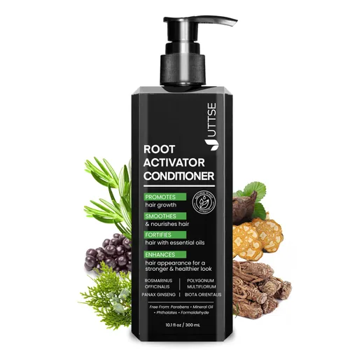 Acondicionador activador de raíces para hombres: tratamiento reparador profundo para el crecimiento y engrosamiento del cabello