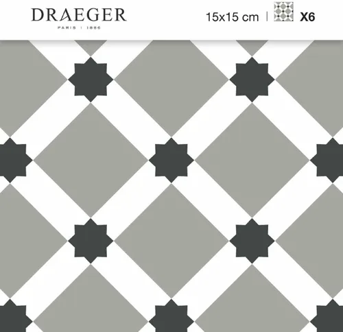 Miniatura 6 de Pegatinas para azulejos 15 X 5.9 in - Azulejos estrellados