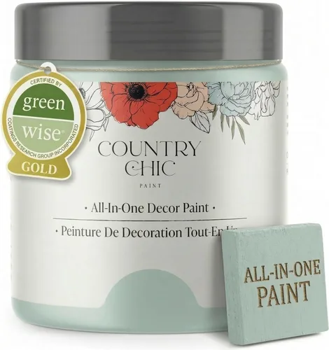 Miniatura 126 de Country Chic Pintura todo en uno estilo tiza para muebles, gabinetes, decoración del hogar, ecológica, acabado mate, imprimación incorporada y capa