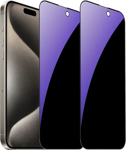Miniatura 12 de Paquete de 2 protectores de pantalla anti-espía de vidrio templado de privacidad para iPhone Xs Max/iPhone 11 Pro Max, película antiespía, dureza
