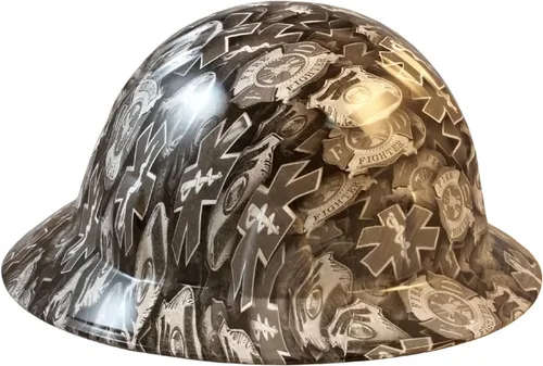 Miniatura 3 de Texas America Safety Company Casco de seguridad con visera completa, diseño patriótico hidroimpreso, con suspensión de 4 puntos y bolsa Primera