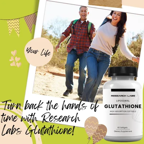 Miniatura 2 de Research Labs Suplemento de glutatión liposomal con Gluta-IV™, absorción mejorada 100x sobre glutatión en polvo. 2 Fer 1 anuncio, 120 cápsulas