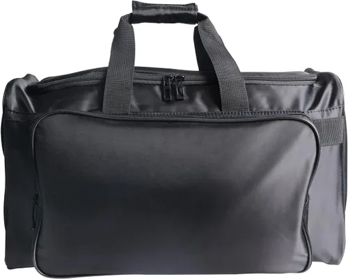 Miniatura 6 de Bolsa de tenis, bolsa de lona, bolsa de entrenamiento de gimnasio, bolsa de viaje para hombre, Negro -, Bolso grande de la zapatilla