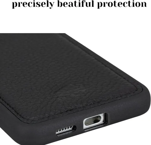 Miniatura 5 de BLACKBROOK Funda de piel de alta calidad a presión compatible con Samsung Galaxy S24, elegante funda de cuero de grano completo con la máxima