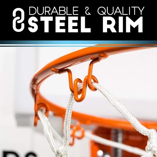 Miniatura 3 de Franklin Sports Mini Aros de Baloncesto - Mini Aro Interior Sobre la Puerta + Juegos de Baloncesto - Accesorio Perfecto para Dormitorio + Oficina