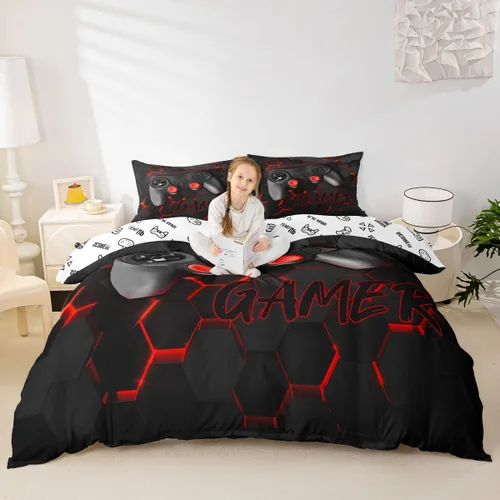 Miniatura 14 de Juego de funda de edredón de océano azul, tamaño individual, juego de ropa de cama de 2 piezas para niños, adolescentes y niñas, decoración