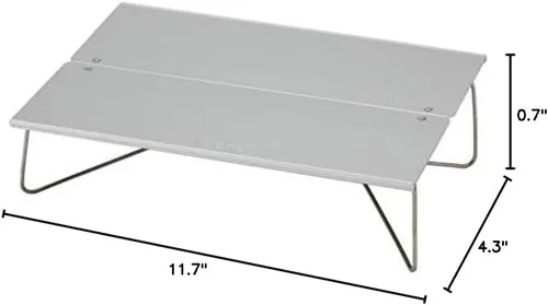 Miniatura 2 de SOTO Field Hopper Mini mesa de campamento de aluminio, mesa plegable compacta y ligera, mesa plegable portátil para uso al aire libre