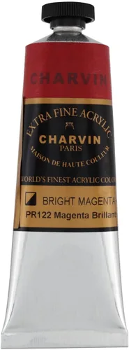Miniatura 116 de Charvin Pintura acrílica profesional extrafina – verde absenta, tubo de 2.1 fl oz, pigmentos de triple fresado, resistente a la luz, pinturas