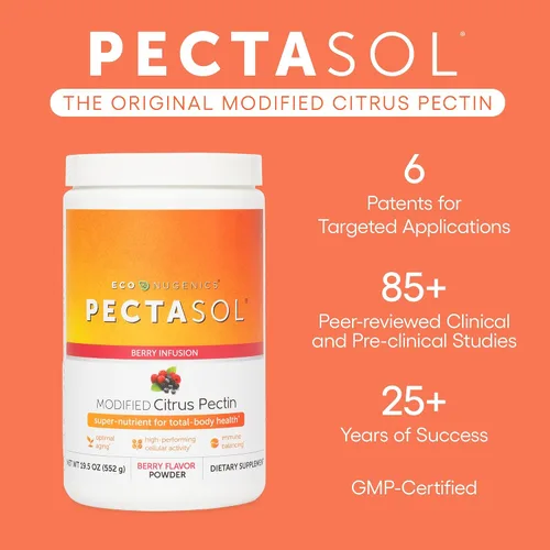 Miniatura 4 de PectaSol - Pectina cítrica modificada – 15 paquetes de 0.18 oz – Suplemento de salud corporal total para apoyar el corazón, el sistema inmunológico