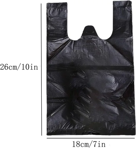 Miniatura 3 de Bolsas de eliminación personal, bolsas de servilletas sanitarias, bolsas de basura pequeñas, color negro, juego de 300