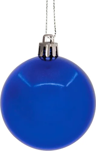 Miniatura 7 de Hallmark Bolas de Navidad azules y plateadas, adornos de Navidad, juego de 30