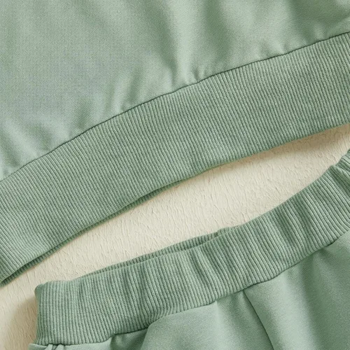 Miniatura 217 de Conjunto de ropa de otoño e invierno para bebé y niño, sudadera larga con capucha y pantalones para niños pequeños, 6, 12, 18, 24 meses, 2T