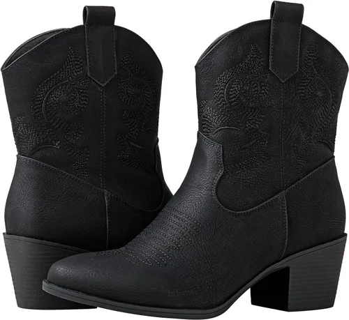 Miniatura 2 de GLOBALWIN Women's The Western Wear Fashion Cowboy Cowgirl Free Birds Country Concert Disco Outfits Low Heel Walking Boots For Ladies