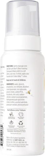 Miniatura 8 de Burt's Bees Jabón y champú espumoso para bebés sensibles, sin fragancia, sin lágrimas, probado por pediatras, 97.5% de origen natural, 258,9 ml