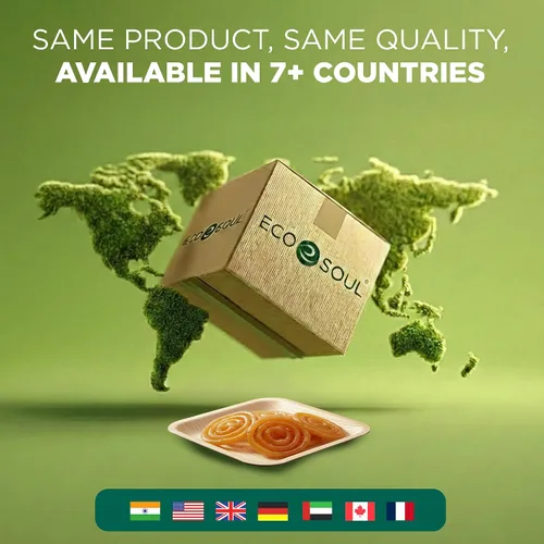 Miniatura 8 de ECO SOUL Platos de Hoja de Palma de 6" Cuadrados (50 Unidades) – Desechables, Ecológicos, Platos de Aperitivo de Bambú Biodegradables – Vajilla