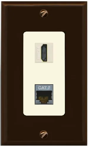 Miniatura 21 de RiteAV Placa de pared HDMI y Cat7 - 1 banda [marrón/marrón]