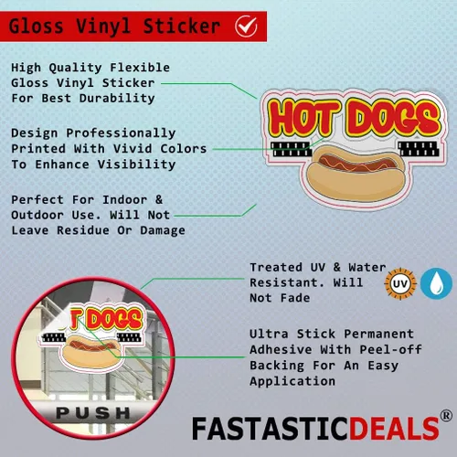 Miniatura 2 de Adhesivos para camiones de alimentos, taza de helado o concesión de concesión para restaurante, etiqueta engomada de vinilo troquelada L53, letrero