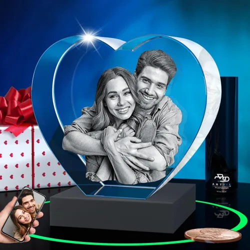 Miniatura 10 de ArtPix 3D Foto de cristal, regalos personalizados de Navidad para esposa, mujer, ella, mamá, él, hombres, madre, abuela, gran regalo personalizado