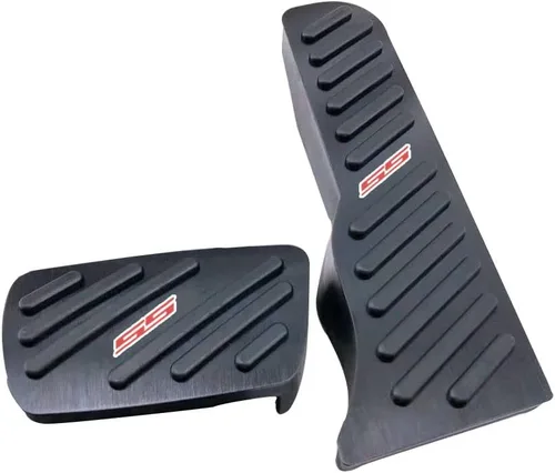 Juego de 2 almohadillas antideslizantes de aleación de aluminio para pedal de freno y acelerador, accesorios de decoración interior para Chevrolet