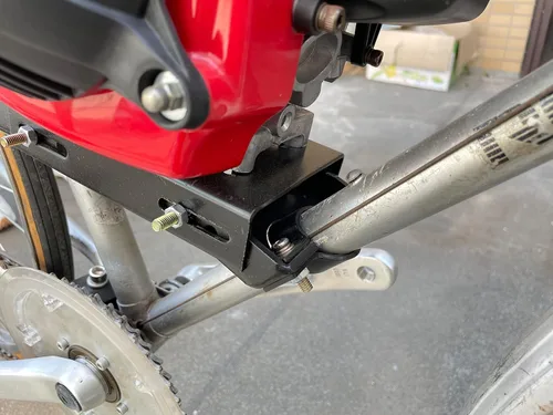 Miniatura 3 de Placa de montaje de motor de bicicleta de 4 tiempos UAUS de servicio pesado ajustable para bicicleta motorizada de gas de 49 cc, 79 cc, 212 cc de 4