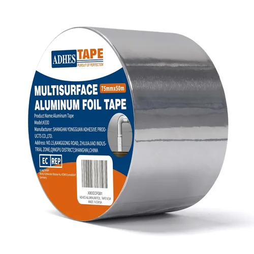 Miniatura 10 de Cinta de aluminio de grado premium ADHES, 2 pulgadas x 210 pies (70 yardas), cinta resistente al calor de 80°C a 100°C, cinta adhesiva