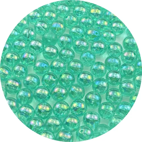 Miniatura 64 de 2000 cuentas redondas acrílicas de 0.157 pulgadas (0.157 in), cuentas espaciadoras de colores AB con agujero para bricolaje, pulseras, collares