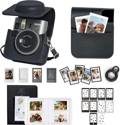 Miniatura 10 de Mini 41 Funda protectora para cámara instantánea Fujifilm Instax Mini 41, funda de cuero PU retro para cámara Mini 41 con álbum de fotos mini de 64