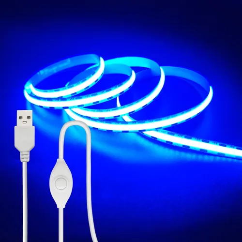Miniatura 17 de ZSLAIFU Tira de luces LED de 5 V, tira de luz LED USB blanca, tira de luz LED de mazorca regulable de 3.28 pies, tira LED corta de alto brillo